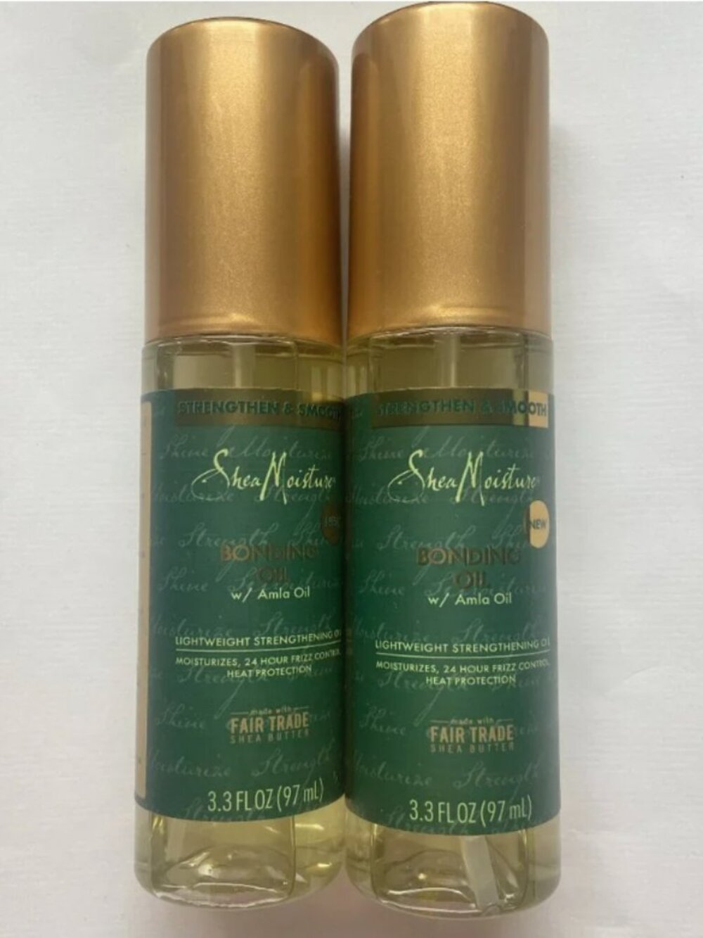 NEW Shea Moisture Amla Hair Bonding Damage Repair Oil 3.3 fl oz (2 Bottles)